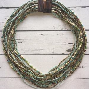 Necklace & Bracelet Set Multi Color